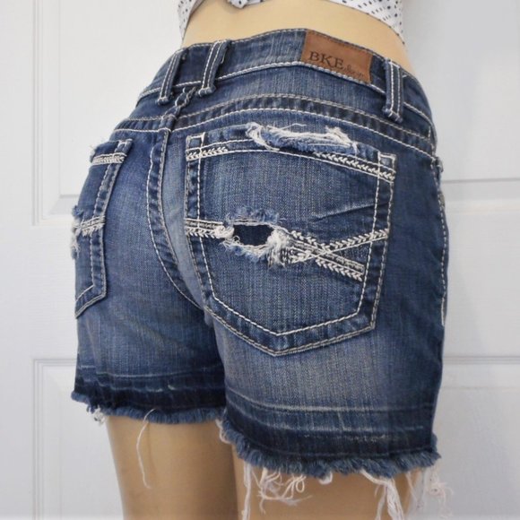 Buckle Pants - Buckle BKE Jean Shorts Size 28 Low Rise Cut-Off Shortie Denim Culture